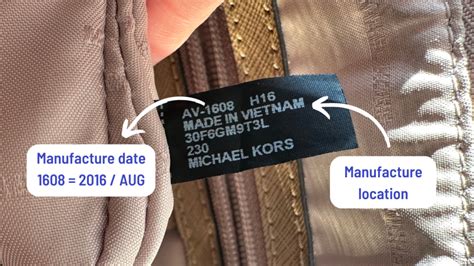 michael kors bag serial numbers.